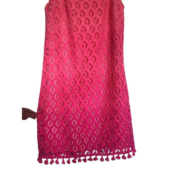 Lilly Pulitzer Marquette Shift Island Time Lace Pink Ombre Dress Size XS - Picture 4 of 5